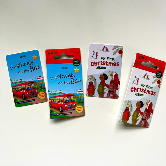 yoto Toys Yoto Player Cards Christmas Wheels On The Bus Toddler Songs Poshmark